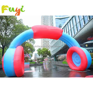 Headphone tiup raksasa untuk hiasan toko Mall tampilan desain baru Led tahan lama tahan air promosi harga murah - Product Image 5