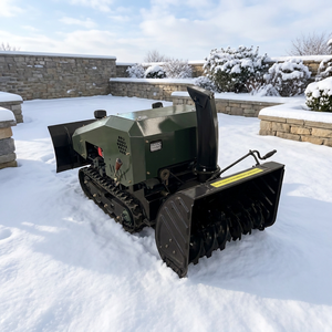 Robot souffleur de neige télécommandé, alimenté par batterie, sur chenilles, machine autonome de marque HD pour l'élimination professionnelle de la neige à usage municipal et - Product Image 5