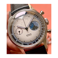 Montres mécaniques en acier étanches avec chronomètre et calendrier, design d'usine et personnalisation par lots, pour marque privée