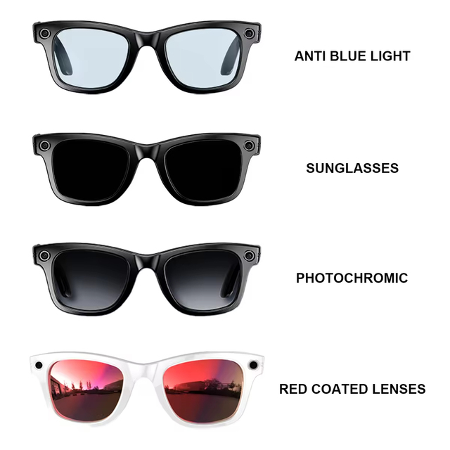 Smart Glasses W610 Smart Eye Glass With Camera AI Translation BT Call 8MP Camera Video Wifi Transfer Slide Touch Control