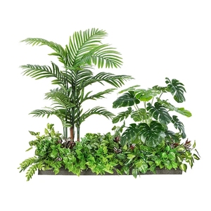 Real Touch Intérieur Plantes Artificielles En Plastique Verdure Décor Nouvel An; Bonsaï De Noël Arbuste Bananier Palmier Espace Extérieur - Product Image 3
