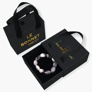 Изготовленный на заказ бумажный ящик кольцо серьги ожерелье упаковочная коробка с логотипом Роскошные ювелирные изделия упаковка браслет коробка для ювелирных изделий