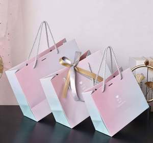 Sacs cadeaux en papier kraft blanc de luxe en gros pour mariages, Saint-Valentin, montres, lunettes, emballages de remerciement - Product Image 5