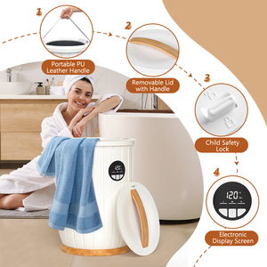 Calentador de <span class=keywords><strong>Toallas</strong></span> con Logotipo Personalizado, Cubeta con Bloqueo de Seguridad, Calentador de <span class=keywords><strong>Toallas</strong></span> con Pantalla LED y Apagado Automático para Baño - Product Image 4