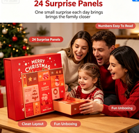 Boîtes cadeaux en carton blanc personnalisées pour calendrier de l'Avent de Noël, 12/24 packs, boîtes de calendrier de l'Avent pour chiens et chats