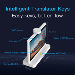Dispositivo de Traducción de Escritorio con Pantalla Dual y Voz AI, Sistema Operativo Android, Comunicación en Tiempo Real, Compatible con 50 Idiomas, con Tecnología Adva - Product Image 6