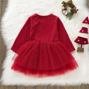 All'ingrosso nuovo natale cotone bambino <span class=keywords><strong>manica</strong></span> <span class=keywords><strong>lunga</strong></span> pizzo Tutu vestito per i bambini per il bambino e la bambina del gruppo di età dei bambini - Product Image 2