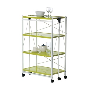 รถเข็นกลิ้งเก็บของ4ชั้นอเนกประสงค์, ทำจากโลหะสำหรับบ้านและสำนักงานห้องครัวห้องนั่งเล่นและตู้เสื้อผ้า - Product Image 4