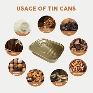 Latas <span class=keywords><strong>de</strong></span> Aluminio Abiertas Soldadas <span class=keywords><strong>de</strong></span> Grado Alimenticio para Carne en Conserva o Carne Enlatada, Caja <span class=keywords><strong>de</strong></span> Embalaje para Atún y <span class=keywords><strong>Sardinas</strong></span> - Product Image 3
