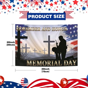 Cựu chiến binh ngày vải cờ lễ hội cờ cộng đồng hoạt động Trang trí nền dễ thấy và thiết thực - Product Image 3