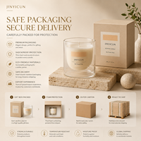 Bougie parfumée de luxe à double paroi en verre, cire de soja, cadeau de parfum d'ambiance pour la maison, bougie personnalisée avec étiquette privée OEM pour la décoration intérieure