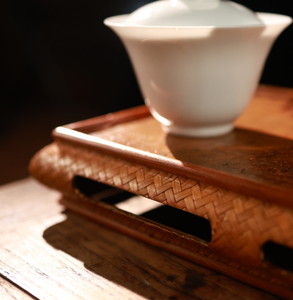 半円形の竹製ティートレイ天然ロックインレイマットアークデザインで禅ドライ醸造と室内装飾 - Product Image 4