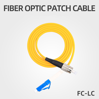 Kabel Jumper dan Patchcord Serat Optik TiNCAM Yellow FC-LC Duplex Singlemode Multimode untuk Jaringan FTTX 1 Core