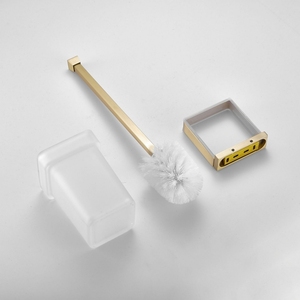 Portasciugamani da <span class=keywords><strong>Bagno</strong></span> in Ottone, Accessori da Parete, Doppio Portasciugamani, Portarotolo, Portascopino, Design Minimalista - Product Image 6