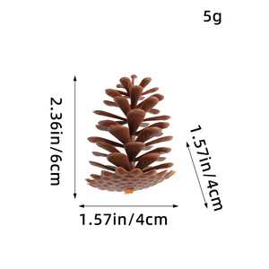 Usine Pinecone Épicéa De Noël Pendentifs Décoratifs Creative <span class=keywords><strong>DIY</strong></span> En Plastique <span class=keywords><strong>Sapin</strong></span> Accessoires pour La Photographie Props Articles D'affichage - Product Image 6