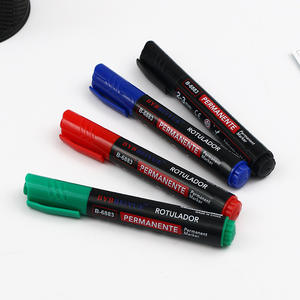Marqueur permanent en plastique à prix compétitif, grand volume, 30 couleurs, avec pointe plate pour écrire sur le papier - Product Image 1