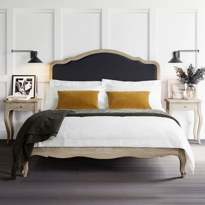Lit en bois massif français vieilli de haute qualité, très grand lit, lit double style campagnard américain, meubles de <span class=keywords><strong>chambre</strong></span> à <span class=keywords><strong>coucher</strong></span> - Product Image 6