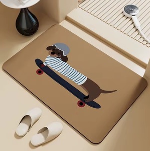 Tapis <span class=keywords><strong>de</strong></span> bain en boue <span class=keywords><strong>de</strong></span> diatomée à motif <span class=keywords><strong>de</strong></span> dessin animé mignon, tapis <span class=keywords><strong>de</strong></span> sol absorbant et antidérapant, tapis <span class=keywords><strong>de</strong></span> sol pour salle <span class=keywords><strong>de</strong></span> bain et entrée des toilettes - Product Image 6