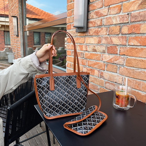 Borsa Tote a Quadri <span class=keywords><strong>Chic</strong></span> 2025 - Borsa a Spalla Grande Capacità, Elegante Borsa a Tracolla per Uso Quotidiano Femminile - Product Image 4
