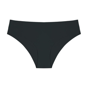Culottes sans couture pour femmes, taille mi-haute, couleur unie, style basique, sous-vêtements en tricot - Product Image 1