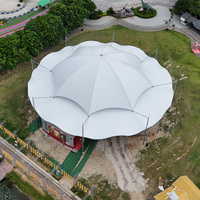 Toldo de Membrana de Gran Escala con Forma Personalizada para Hoteles, Escuelas, Parques y Resorts - Ecológico, Impermeable y con Protección UV
