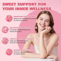 Neewwon Gummies Probiotiques pour Femmes Sans Sucre Végétaliennes 5 Milliards de UFC Saveur Canneberge 60 Unités En Stock