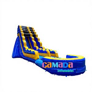 Castillo Inflable Acuático Tropical para Niños, Tobogán Inflable para Entretenimiento Infantil, Uso Comercial en Centros Comerciales - Product Image 1