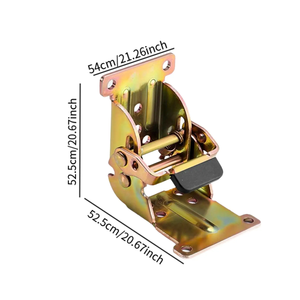 บานพับขาเฟอร์นิเจอร์เหล็ก โรงแรมทันสมัย 90 องศา ประกอบง่าย ล็อคอเนกประสงค์ รองรับการขยายตัว ล็อคตัวเองได้ - Product Image 6