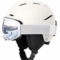Casque de ski Ride Wind unisexe avec lunettes, pour hommes et femmes, antichoc, anti-buée, compatible OTG, équipement de sport d'hiver en ABS/EPS