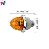 Mini Feu de Positionnement LED Monochrome en Forme de Pastèque Rouge Ambre Blanc Étanche IP65 DC 12V/24V 1,5 Pouce