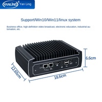 Yanling N3022 Core 10 génération mural sans ventilateur 2.5G Edge Server 485 double chaîne Linux micro-ordinateur industriel AGV Mini