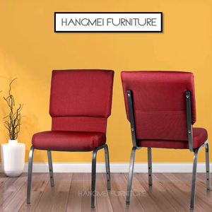 Mobiliário do hotel atacado barato empilhando interlocking personalizado cadeira estofada para a igreja - Product Image 4