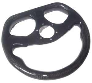 SHENYU - Volante Deportivo Multifunción de Fibra de Carbono Brillante con Tejido Twill 3K, 5 mm de Grosor, Ligero y de Alto Agarre - Product Image 3