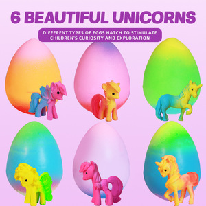 Nuevos Huevos de Incubación de <span class=keywords><strong>Unicornio</strong></span>, Juguete Creativo para Niños, <span class=keywords><strong>Huevo</strong></span> de Dinosaurio que Expande en Agua, Material EVA - Product Image 2