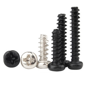 Vis autotaraudeuses à tête cylindrique en acier inoxydable 304 M1 M1.2 M2 M2.3 M2.5 M2.6 M3 M4 à filetage à coupe plate pour plastique VIS - Product Image 4
