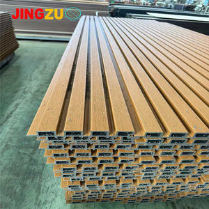 Panel <span class=keywords><strong>de</strong></span> Pared WPC Acanalado, Revestimiento Exterior <span class=keywords><strong>de</strong></span> <span class=keywords><strong>Madera</strong></span> y Plástico Coextruido, Tablero <span class=keywords><strong>de</strong></span> Revestimiento <span class=keywords><strong>de</strong></span> PVC para Decoración <span class=keywords><strong>de</strong></span> Exteriores <span class=keywords><strong>de</strong></span> Casas - Product Image 1