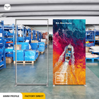 Nouvelle boîte à lumière modulaire portable, montage sans outil, support de cadre en tissu robuste, panneau publicitaire LED pour exposition