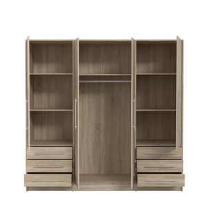 Armario Independiente de 4 Puertas con Diseño de Marco de Alta Calidad, Amplio Espacio de Almacenamiento, para Dormitorio, Habitación <span class=keywords><strong>Juvenil</strong></span>, Moderno, de Madera - Product Image 4