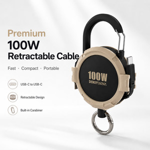 Câble USB C rétractable E-Marker 100W PD pour une charge haute puissance stable - Product Image 2