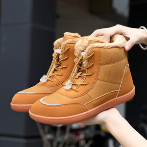 Inverno nuove scarpe da neve Casual alla moda spesse e larghe per donna scarpe da neve di grandi dimensioni felpate da esterno - Product Image 1