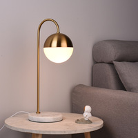 Lampe de chevet avec avion doré, luminaire de Table, décoration d'hôtel, style marbre, nouvelle collection