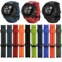 Correa de Silicona para Reloj Garmin Instinct 2, Ancho de 22 mm, Hebilla de Pin, Multicolor, Disponible en Fábrica