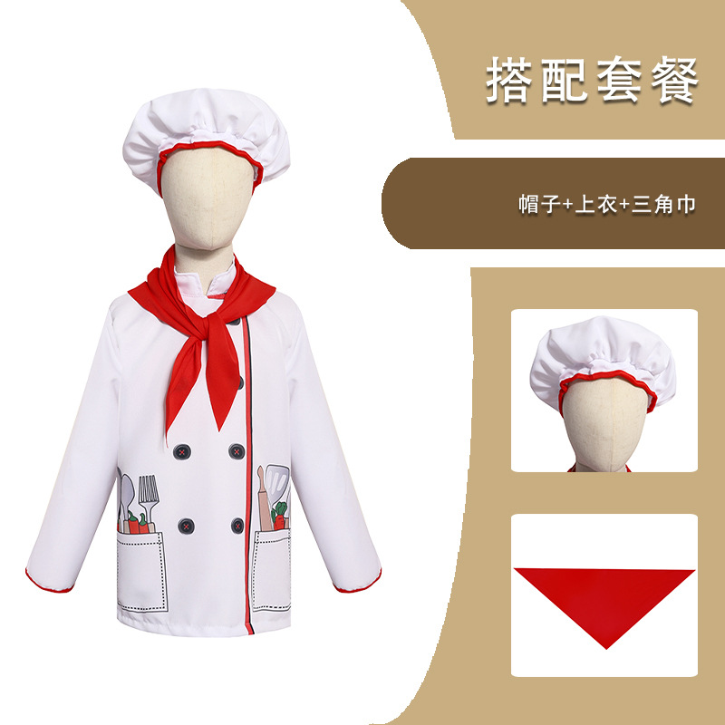 Red scarf style for male chefs