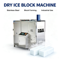 Machine industrielle automatique de fabrication de blocs de glace sèche, presse à briques de CO2 solide pour la production de glace sèche