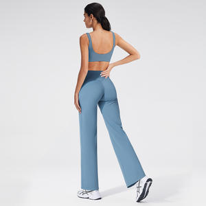 Soutien-gorge de sport respirant <span class=keywords><strong>pour</strong></span> femme, shorts de <span class=keywords><strong>yoga</strong></span>, pantalon de <span class=keywords><strong>yoga</strong></span> évasé, leggings couleur chair <span class=keywords><strong>pour</strong></span> femme, vêtements de sport <span class=keywords><strong>pour</strong></span> femme - Product Image 3