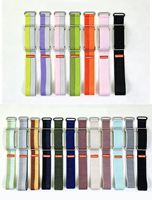 Bracelet de montre en nylon respirant avec boucle en nylon et boîtier de protection métallique, bracelet de remplacement sportif pour Google Fitbit Air