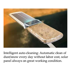 Lampione <span class=keywords><strong>Solare</strong></span> LED Autopulente 60-180W Off-Grid IP65 per Magazzini e Autostrade in Zone Remote e Montane - Product Image 6