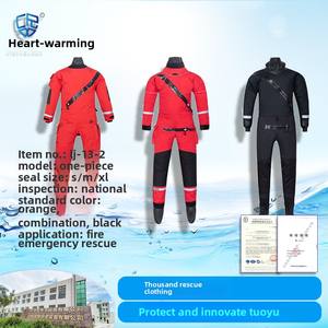 بدلة إنقاذ للنار جافة من قطعة واحدة مقاومة للماء ومقاومة للبرد ملابس أمان خارجية لإنقاذ المياه في حالات الطوارئ - Product Image 6
