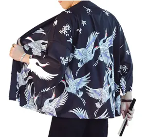 Streetwear Pasakya Fashion Polyester Sublimation chemise homme de lux Haori Japanese Kimono hombre Cardigan Jacket Shirt For Men