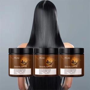 Masque capillaire hydratant OEM à l'huile d'argan, kératine et collagène, réduit la casse, améliore la texture, masque capillaire, traitement à la kératine - Product Image 1